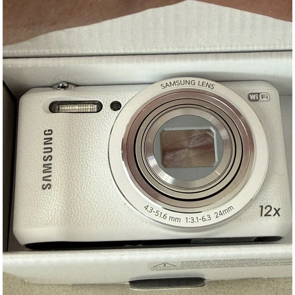Samsung WB35F 16.2MP WIFi Digital Smart Camera - New White Open Box